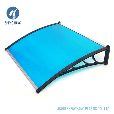 Tettoia antiusura impermeabile della pioggia del PC del terrazzo dello SGS della porta della tenda di plastica di plastica del policarbonato