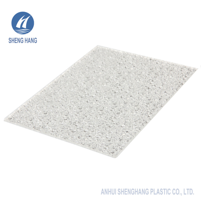 strati di 2mm Diamond Solid And Textured Polycarbonate resistente UV di 50 micron ricoperto
