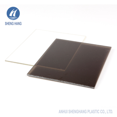 Strato solido di plastica bronzeo del policarbonato per protezione UV del tetto a volta