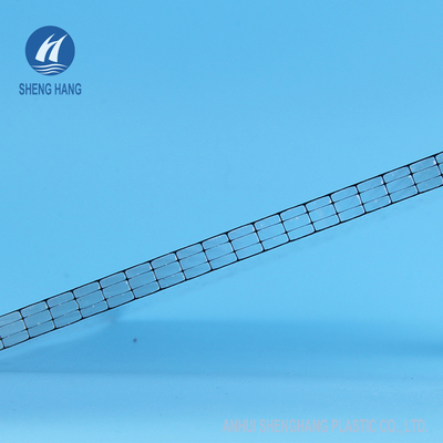 Alto SGS 2.2kg/m2 14mm del bordo dello strato della cavità del policarbonato della parete di forza d'impatto quattro