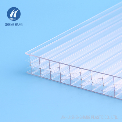 Chiara multi resistenza UV 6m vuota dello strato 5.8m del policarbonato della parete