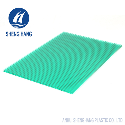 impatto di Brown della parete di 5800mm del policarbonato di verde gemellato 4mm dello strato anti