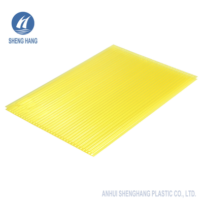 impatto di Brown della parete di 5800mm del policarbonato di verde gemellato 4mm dello strato anti