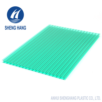 Strato gemellato di plastica colorato Eco 4x8 UL94 V2 del policarbonato della parete ignifugo