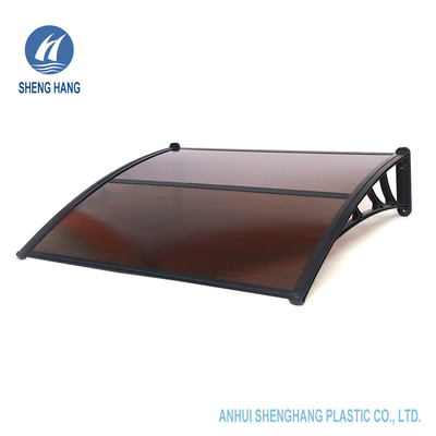 Tenda di plastica 3.3*3.9ft Brown della porta del policarbonato all'aperto standard della finestra