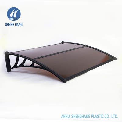 Tenda di plastica 3.3*3.9ft Brown della porta del policarbonato all'aperto standard della finestra