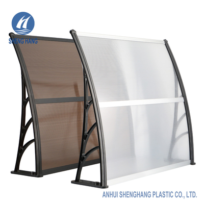 Tenda di plastica 3.3*3.9ft Brown della porta del policarbonato all'aperto standard della finestra