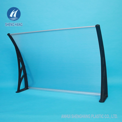 tende di plastica Front Door Scratch Proof del policarbonato nero durevole di 1.5m