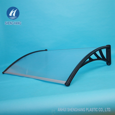 tende di plastica Front Door Scratch Proof del policarbonato nero durevole di 1.5m