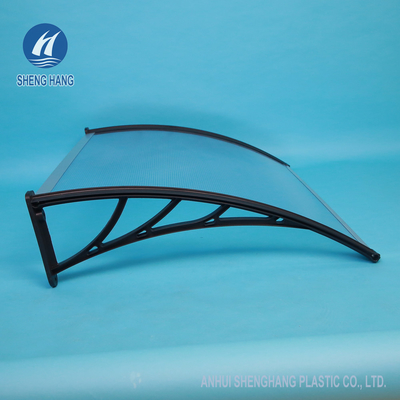 Tenda di plastica della porta del policarbonato della radura di Rainshed del parasole esterno