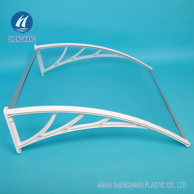 Tenda solida della finestra del policarbonato del baldacchino del pannello del PC di plastica del sostegno
