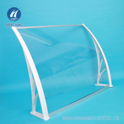 Tenda solida della finestra del policarbonato del baldacchino del pannello del PC di plastica del sostegno