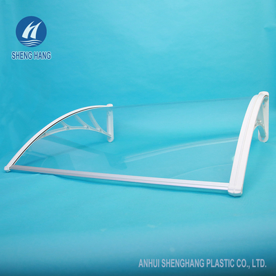 copertura di plastica 2.5mm del baldacchino della porta della finestra del PC della tenda del policarbonato di 1.6m 2.8mm