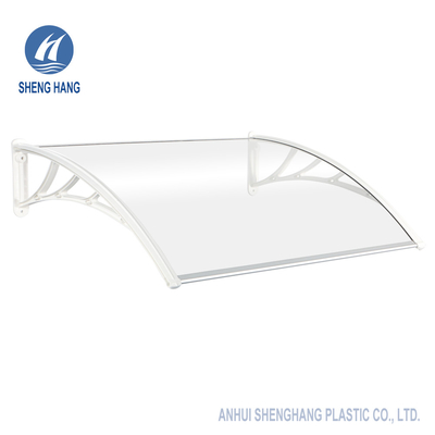 Tenda solida del pannello del policarbonato del sostegno del baldacchino di plastica durevole della porta