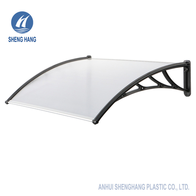 Sunshield ha curvato il rivestimento UV di plastica della tenda 5mm del policarbonato
