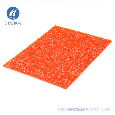 strati di 2mm Diamond Solid And Textured Polycarbonate resistente UV di 50 micron ricoperto
