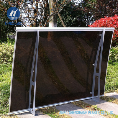 55&quot; X 35&quot; poli tenda curva della porta della finestra del sostegno di alluminio del baldacchino del carbonato