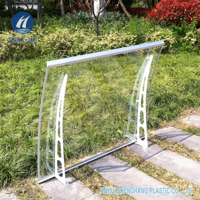 Larghezza resistente del poli del carbonato della struttura del metallo di DIY tempo 1.4m del baldacchino per la finestra