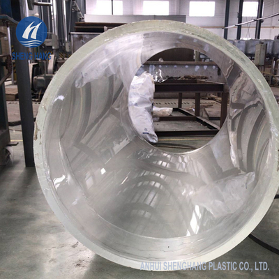 Cilindro acrilico del plexiglass di Eco Friengly del grande diametro della metropolitana della radura del ODM di WT10mm